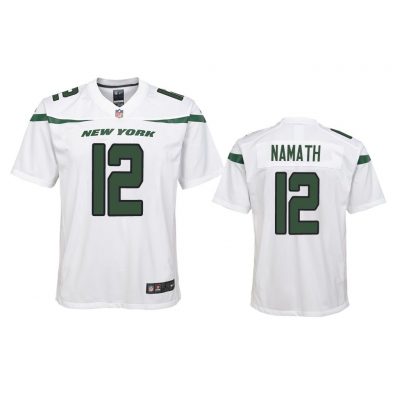 Youth 2019 Joe Namath #12 New York Jets White Game Jersey