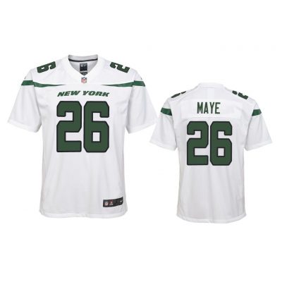 Youth 2019 Marcus Maye #26 New York Jets White Game Jersey