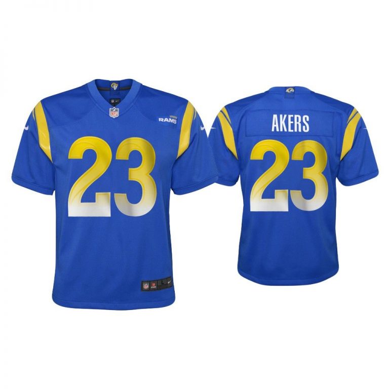 Youth 2020 Cam Akers Los Angeles Rams Royal Game Jersey