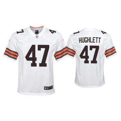 Youth 2020 Charley Hughlett Cleveland Browns White Game Jersey