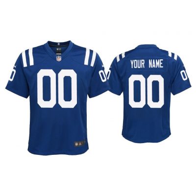 Youth 2020 Custom Indianapolis Colts Royal Game Jersey