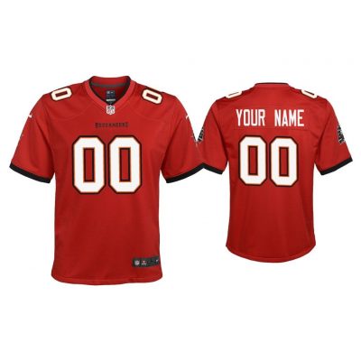 Youth 2020 Custom Tampa Bay Buccaneers Red Game Jersey
