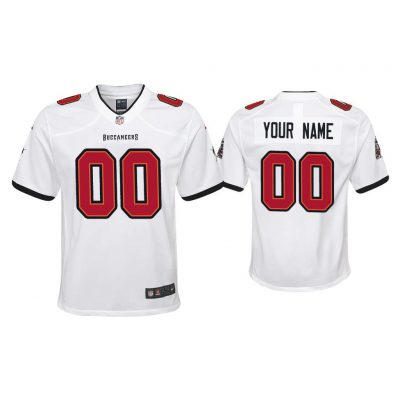 Youth 2020 Custom Tampa Bay Buccaneers White Game Jersey