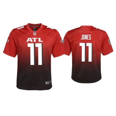 Youth 2020 Julio Jones Atlanta Falcons Red 2nd Alternate Game Jersey