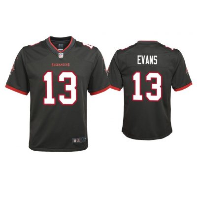 Youth 2020 Mike Evans Tampa Bay Buccaneers Pewter Game Jersey