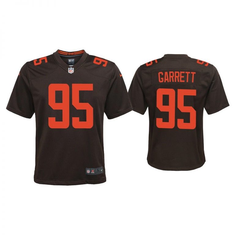 Youth 2020 Myles Garrett Cleveland Browns Brown Alternate Game Jersey