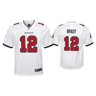Youth 2020 Tom Brady Tampa Bay Buccaneers White Game Jersey