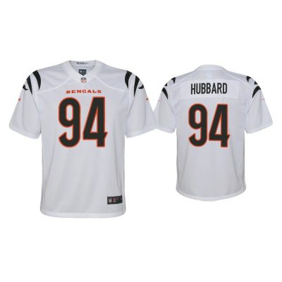 Youth 2021 Sam Hubbard Cincinnati Bengals White Game Jersey