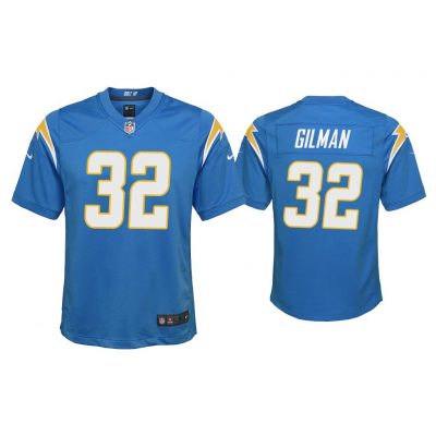 Youth Alohi Gilman Los Angeles Chargers Powder Blue Game Jersey