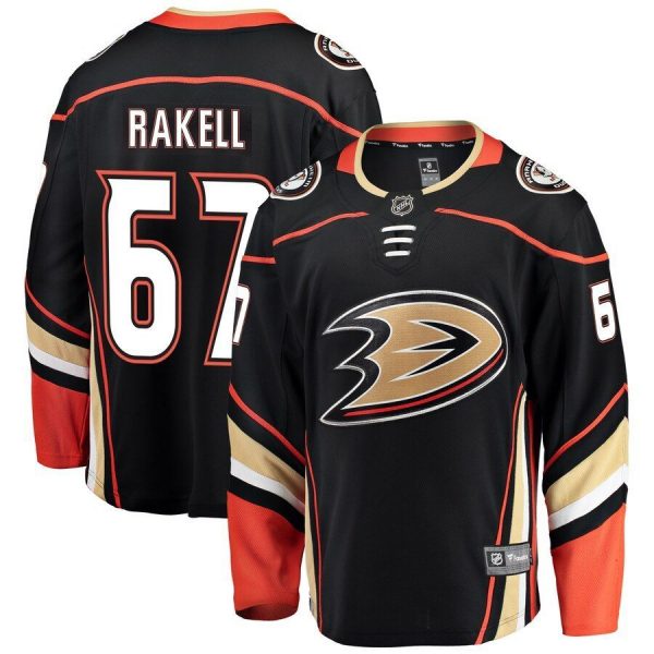Youth Anaheim Ducks Richard Rakell Black Breakaway Player Jersey
