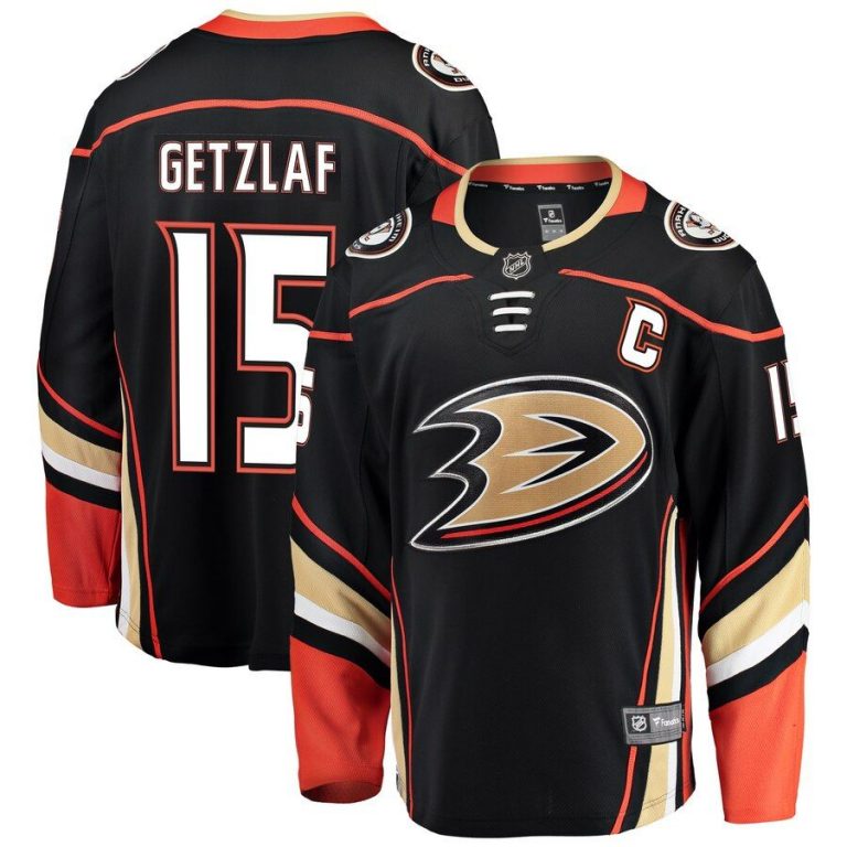 Youth Anaheim Ducks Ryan Getzlaf Black Home Breakaway Player Jersey