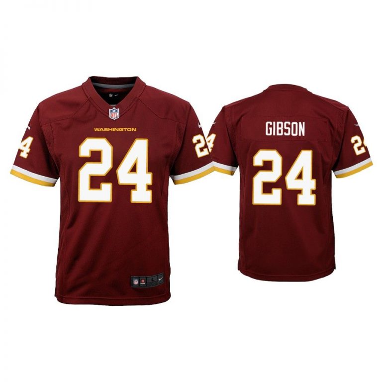 Youth Antonio Gibson Washington Football Team Burgundy Game Jersey