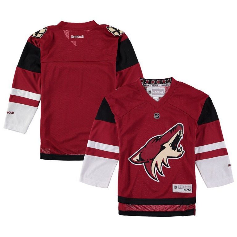 Youth Arizona Coyotes Garnet Blank Replica Jersey