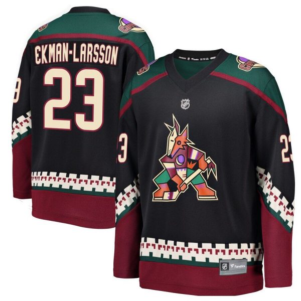 Youth Arizona Coyotes Oliver Ekman-Larsson Black Premier Breakaway Player Jersey