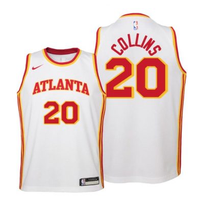 Youth Atlanta Hawks John Collins 2020-21 Association Edition White Jersey