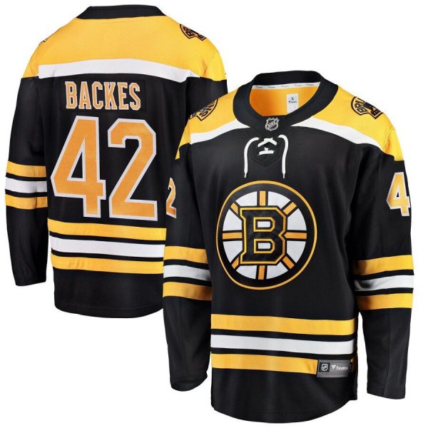 Youth Boston Bruins David Backes Black Breakaway Player Jersey
