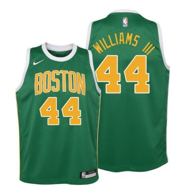 Youth Boston Celtics 2018-19 Robert Williams III #44 Earned Green Jersey