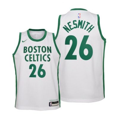 Youth Boston Celtics Aaron Nesmith City White Jersey - Kids