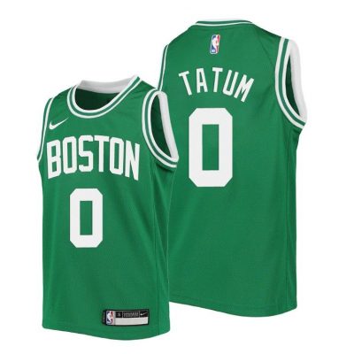 Youth Boston Celtics Jayson Tatum youth 2020-21 Icon Edition Green Jersey