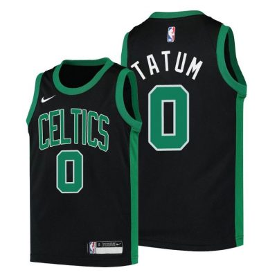 Youth Boston Celtics Jayson Tatum youth Statement Edition Black Jersey