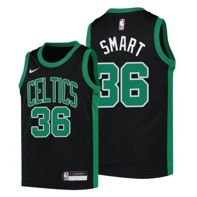 Youth Boston Celtics Marcus Smart youth Statement Edition Black Jersey