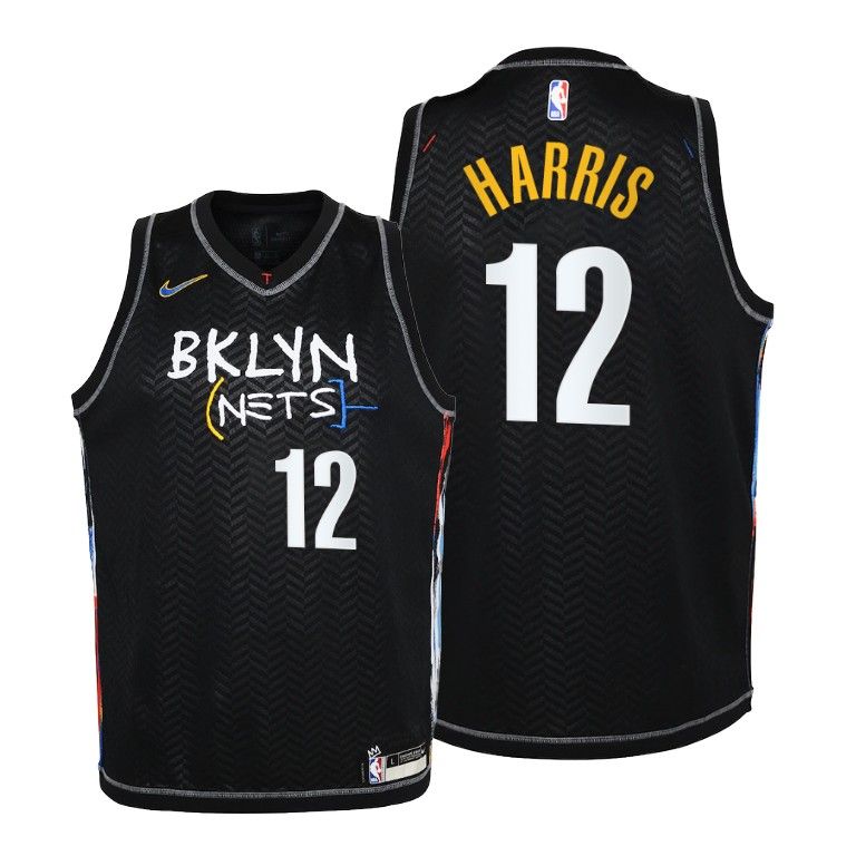 Youth Brooklyn Nets Joe Harris City Black Jersey - Kids