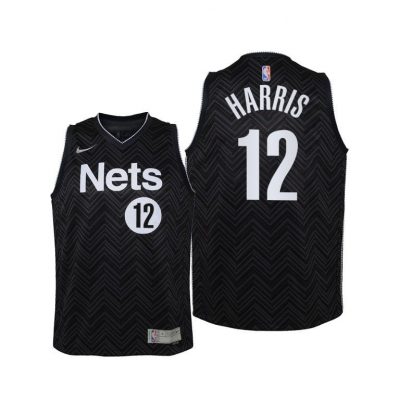 Youth Brooklyn Nets Joe Harris Youth 2021 Earned Edition Black Jersey
