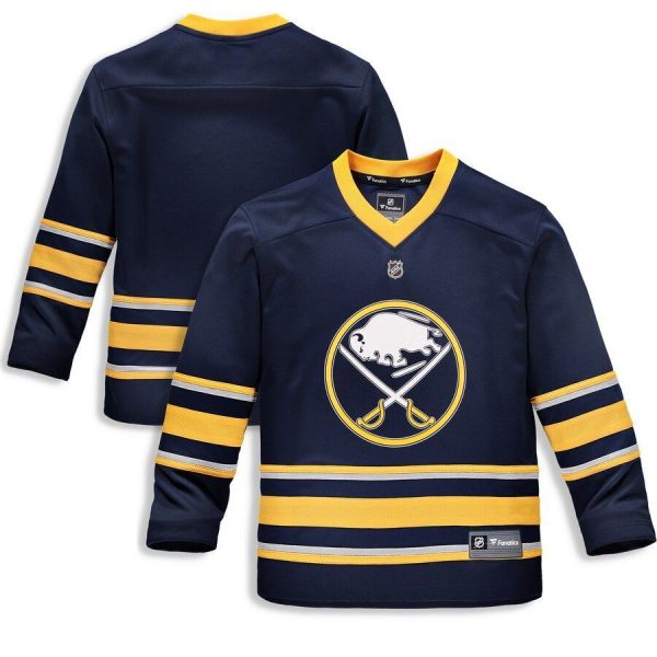 Youth Buffalo Sabres Blue Home Replica Blank Jersey
