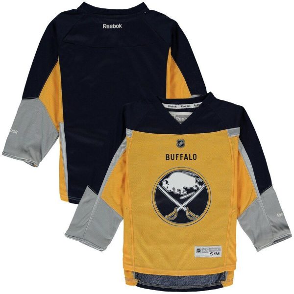 Youth Buffalo Sabres Gold Blank Replica Jersey