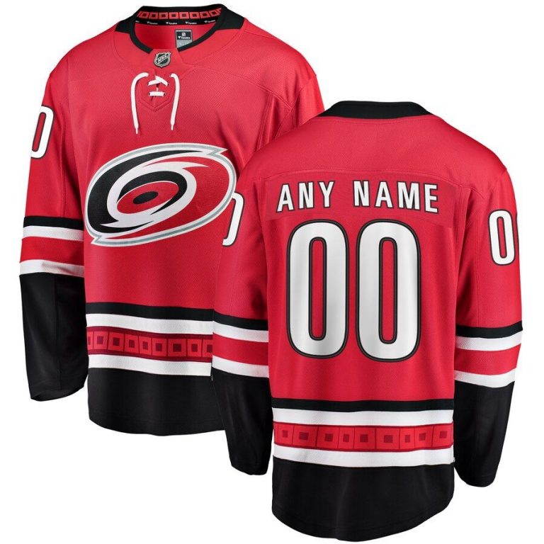 Youth Carolina Hurricanes Red Home Breakaway Custom Jersey