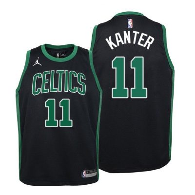 Youth Celtics Enes Kanter #11 Statement 2020-21 Black Jersey
