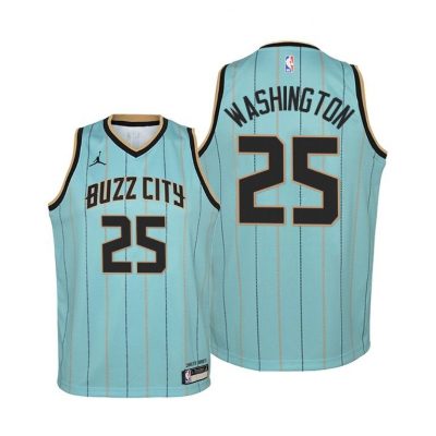 Youth Charlotte Hornets P.J. Washington 2020-21 Buzz City Mint Green Jersey