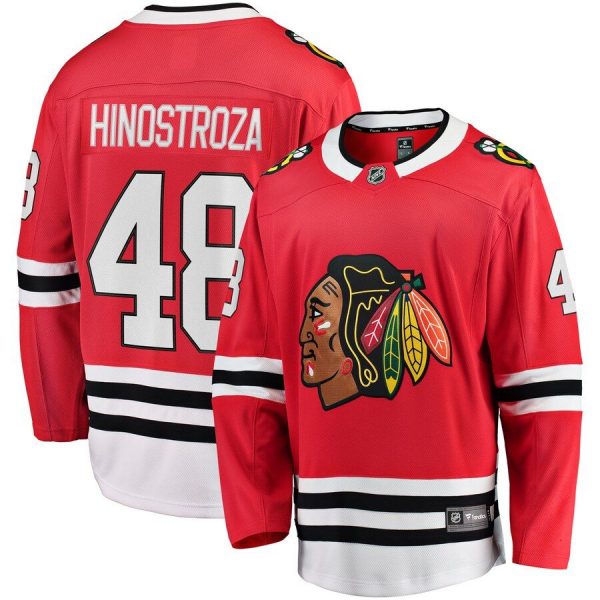 Youth Chicago Blackhawks Vinnie Hinostroza Red Breakaway Player Jersey