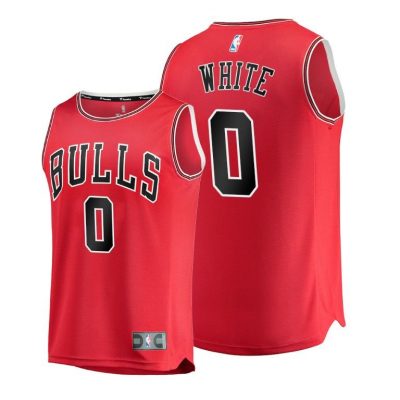 Youth Chicago Bulls Coby White youth 2020-21 Icon Edition Red Jersey