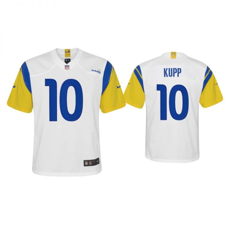 Youth Cooper Kupp Los Angeles Rams White Alternate Game Jersey