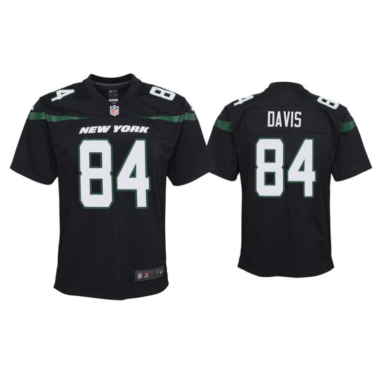 Youth Corey Davis New York Jets Black Game Jersey