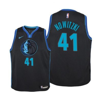 Youth Dallas Mavericks Dirk Nowitzki #41 City Anthracite Jersey