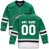 Youth Dallas Stars Green Home Replica Custom Jersey