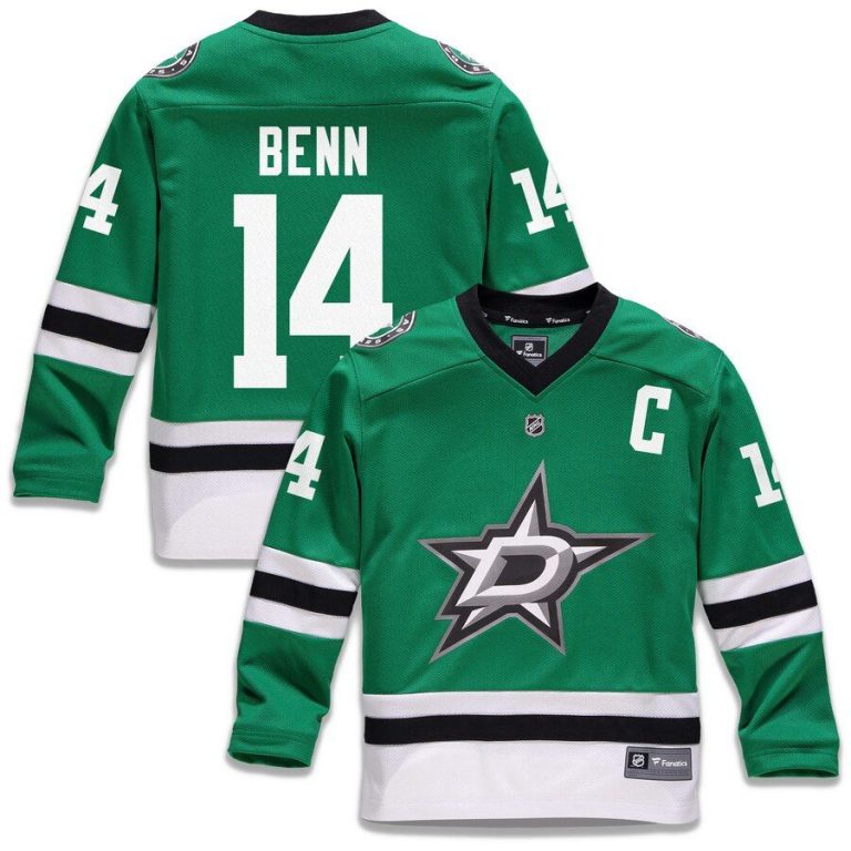 Youth Dallas Stars Jamie Benn Kelly Green Replica Player Jersey