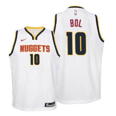 Youth Denver Nuggets Bol Bol 2020-21 Association Edition White Jersey