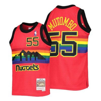 Youth Denver Nuggets Dikembe Mutombo Kids Reload Red Jersey