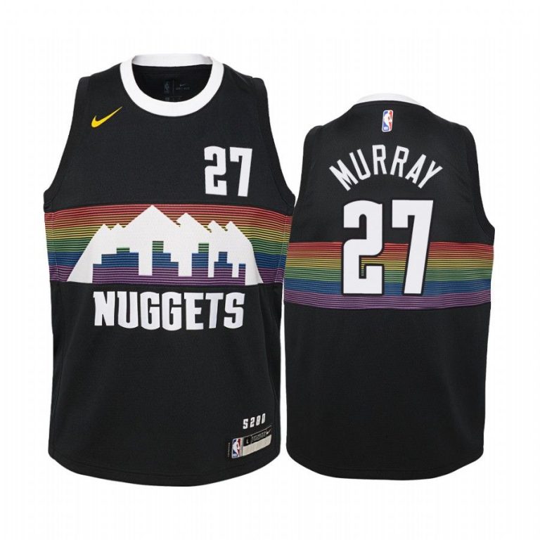 Youth Denver Nuggets Jamal Murray #27 City Black Jersey