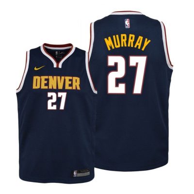 Youth Denver Nuggets Jamal Murray youth 2020-21 Icon Edition Navy Jersey