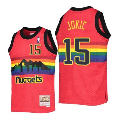 Youth Denver Nuggets Nikola Jokic Kids Reload Red Jersey