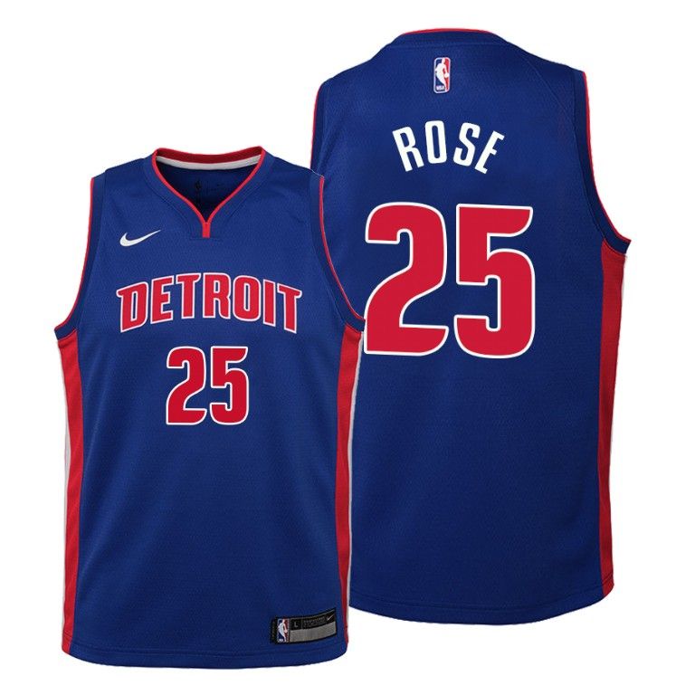 Youth Derrick Rose Detroit Pistons #25 Youth 2019-20 Icon Jersey