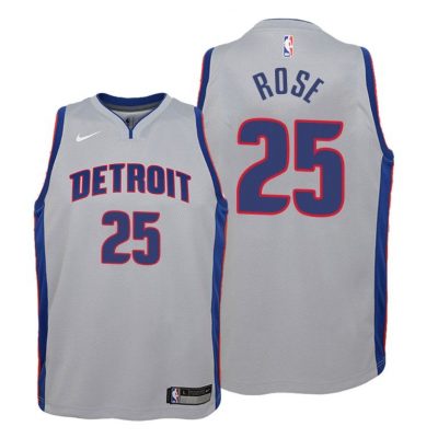 Youth Derrick Rose Detroit Pistons #25 Youth 2019-20 Statement Jersey