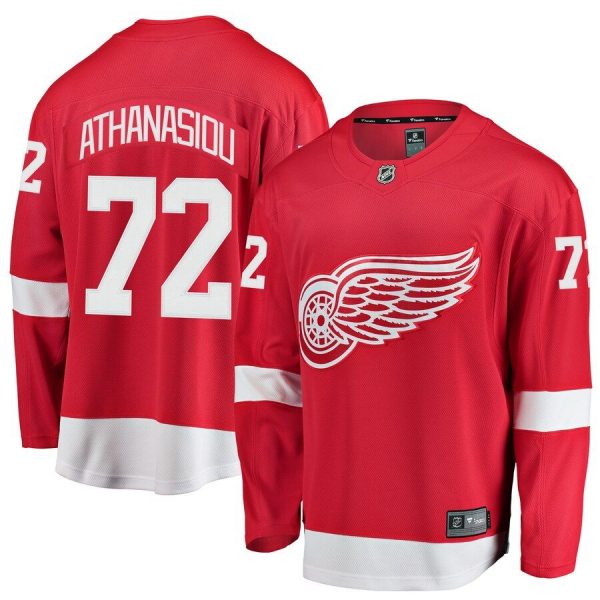 Youth Detroit Red Wings Andreas Athanasiou Red Breakaway Player Jersey