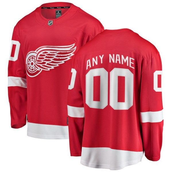Youth Detroit Red Wings Red Home Breakaway Custom Jersey