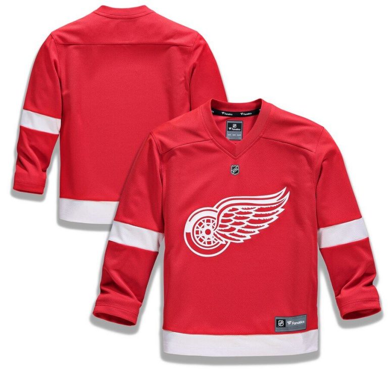 Youth Detroit Red Wings Red Home Replica Blank Jersey