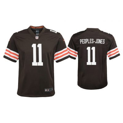 Youth Donovan Peoples-Jones Cleveland Browns Brown Game Jersey